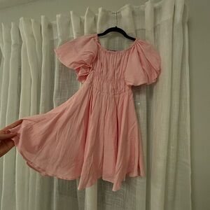 2 dresses, Pink and White Off-Shoulder Dress